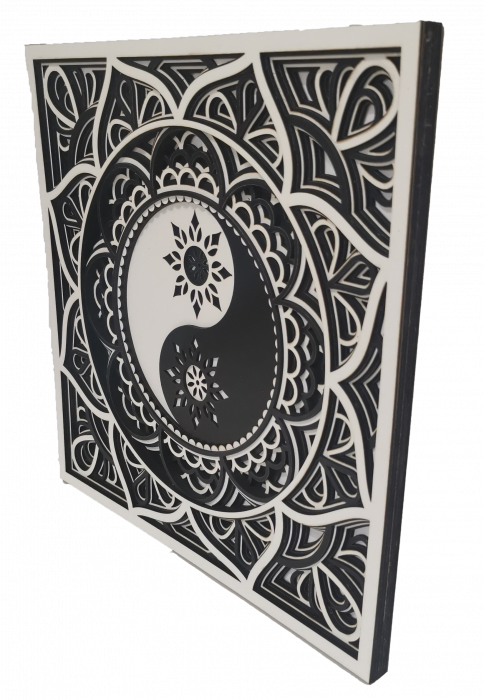 Tablou mandala Yin Yang [2]