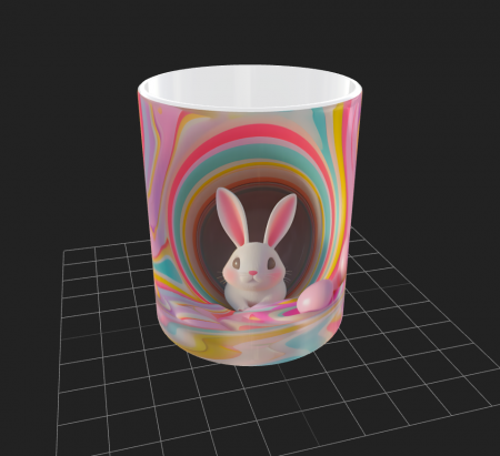 Cana de Paste cu iepurasi si oua - Cana de Paste cu iepurasi si oua