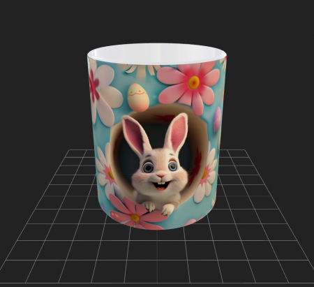 Cana de Paste cu iepurasi si oua - Cana de Paste cu iepurasi si oua