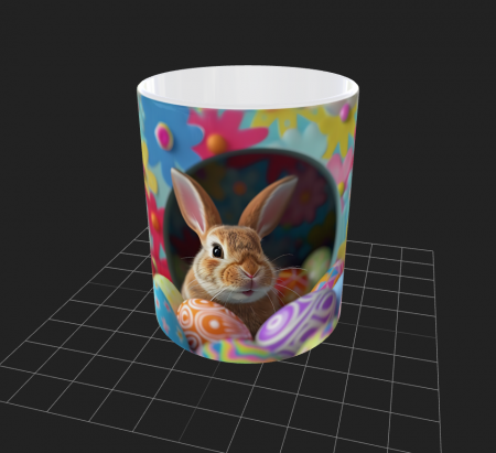 Cana de Paste cu iepurasi si oua - Cana de Paste cu iepurasi si oua