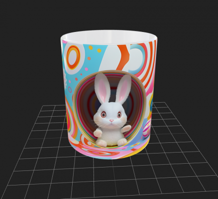 Cana de Paste cu iepurasi si oua - Cana de Paste cu iepurasi si oua