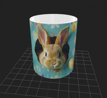 Cana de Paste cu iepurasi si oua - Cana de Paste cu iepurasi si oua