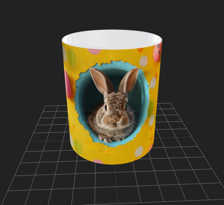 Cana de Paste cu iepurasi si oua - Cana de Paste cu iepurasi si oua