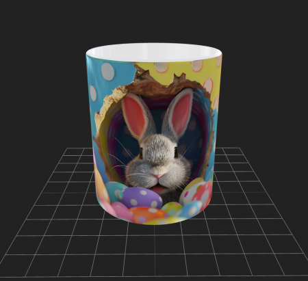 Cana de Paste cu iepurasi si oua - Cana de Paste cu iepurasi si oua