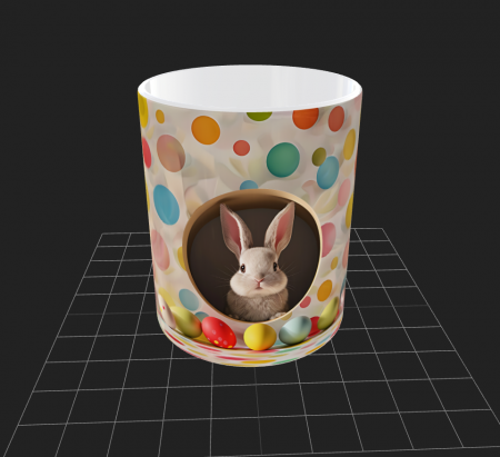 Cana de Paste cu iepurasi si oua - Cana de Paste cu iepurasi si oua