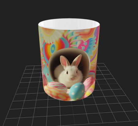 Cana de Paste cu iepurasi si oua - Cana de Paste cu iepurasi si oua
