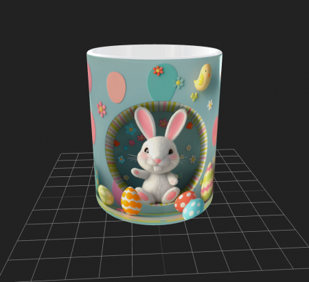 Cana de Paste cu iepurasi si oua - Cana de Paste cu iepurasi si oua