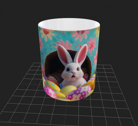 Cana de Paste cu iepurasi si oua - Cana de Paste cu iepurasi si oua