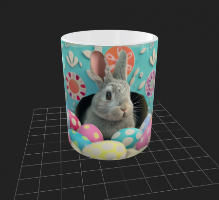 Cana de Paste cu iepurasi si oua - Cana de Paste cu iepurasi si oua