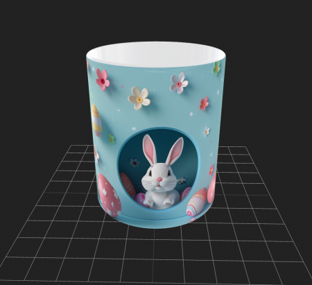 Cana de Paste cu iepurasi si oua - Cana de Paste cu iepurasi si oua