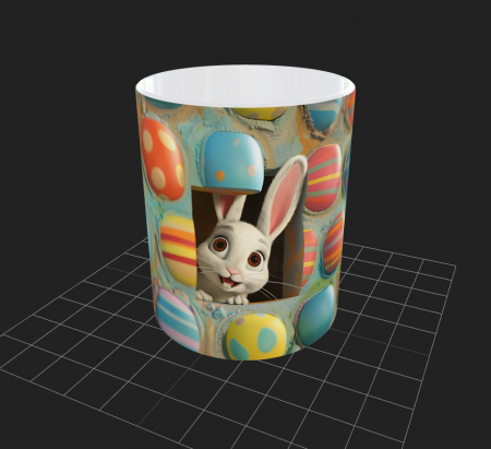 Cana de Paste cu iepurasi si oua - Cana de Paste cu iepurasi si oua