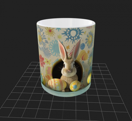 Cana de Paste cu iepurasi si oua - Cana de Paste cu iepurasi si oua