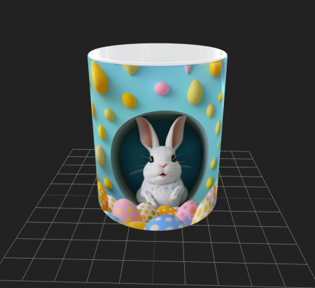Cana de Paste cu iepurasi si oua - Cana de Paste cu iepurasi si oua