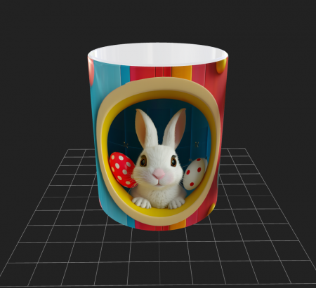 Cana de Paste cu iepurasi si oua - Cana de Paste cu iepurasi si oua