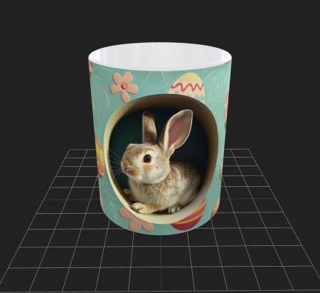 Cana de Paste cu iepurasi si oua - Cana de Paste cu iepurasi si oua