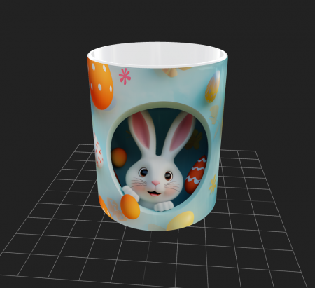 Cana de Paste cu iepurasi si oua - Cana de Paste cu iepurasi si oua