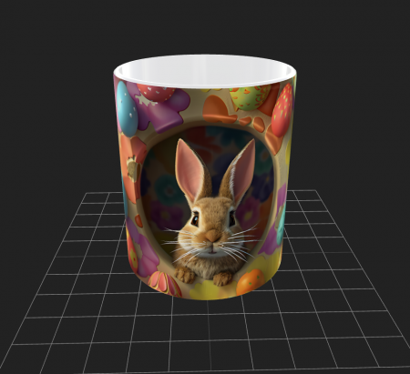 Cana de Paste cu iepurasi si oua - Cana de Paste cu iepurasi si oua