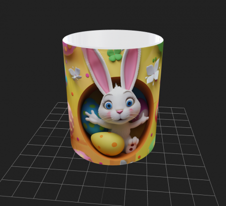 Cana de Paste cu iepurasi si oua - Cana de Paste cu iepurasi si oua