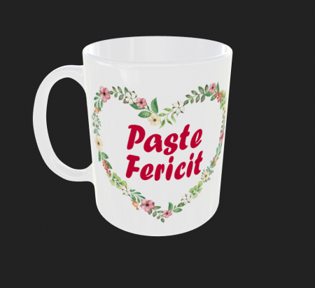 Cani de Paste - Cana personalizata Paste Fericit