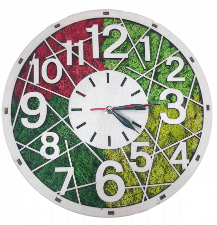 Ceasuri multistrat 3D - Ceas de masa lemn