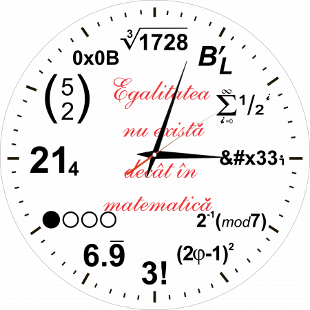 Ceasuri personalizate - Ceas de perete Matematica