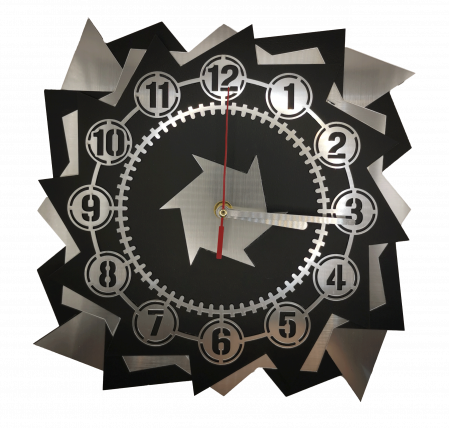 Nou in magazin - Ceas de perete multistrat - Timpul in colturi ascutite