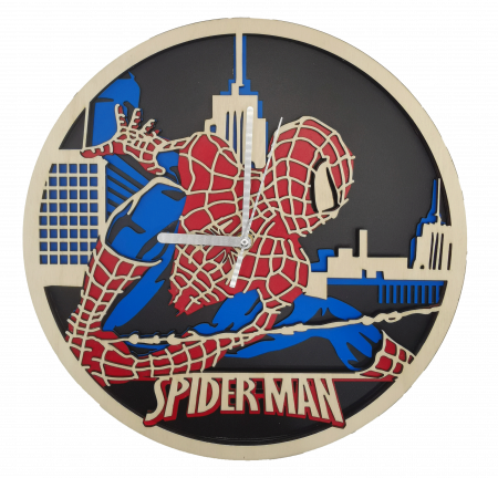 Nou in magazin - Ceas de perete multistrat - Spider Man