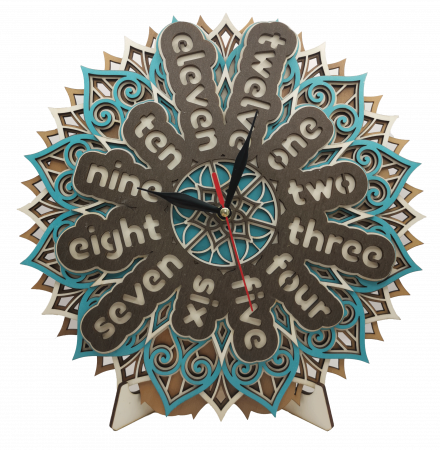 Ceas de perete multistrat Mandala [1]