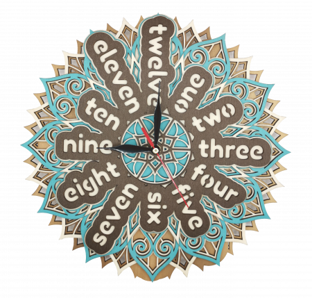 Ceasuri - Ceas de perete multistrat Mandala