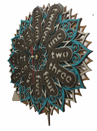 Ceas de perete multistrat Mandala [2]