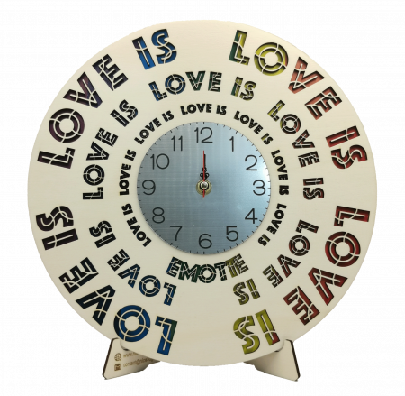 Ceas de perete multistrat Love Is [1]