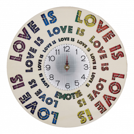 Nou in magazin - Ceas de perete multistrat Love Is