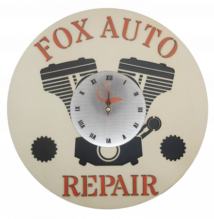 Nou in magazin - Ceas de perete Service Auto personalizabil