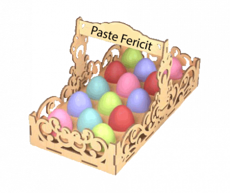 Figurine decorative pentru Paste - Cos pentru oua de Paste