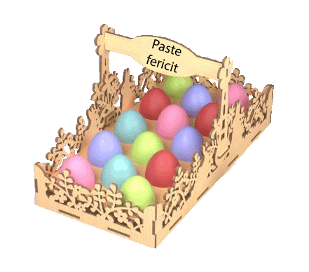 Figurine decorative pentru Paste - Cos pentru oua de Paste