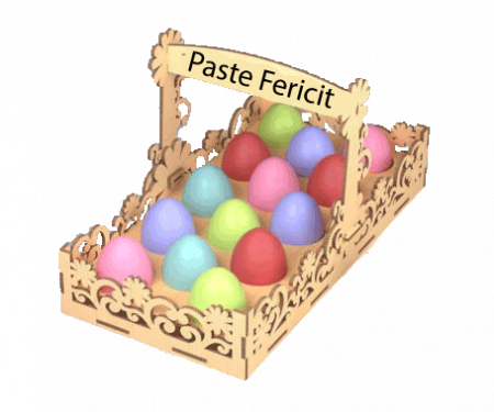 Figurine decorative pentru Paste - Cos pentru oua de Paste