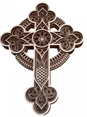 Tablou Mandala - Cruce  Mandala multistrat