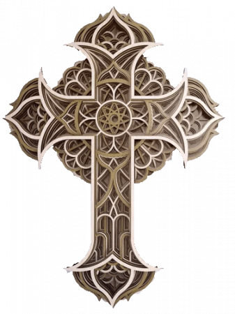 Tablou Mandala - Cruce  Mandala multistrat