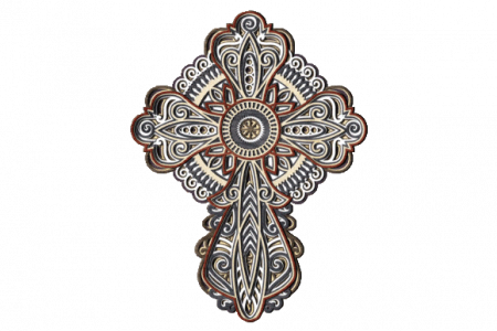 Tablou Mandala - Cruce  Mandala multistrat