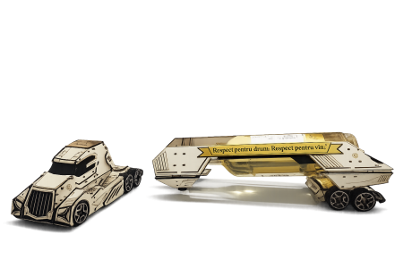 Cutie de vin personalizată camion [2]