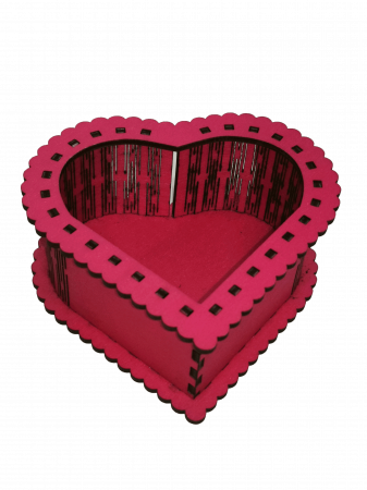 Cutie din lemn pentru cadouri - Inima [3]