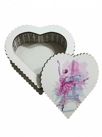 Cutie din lemn pentru cadouri - Balerina [2]