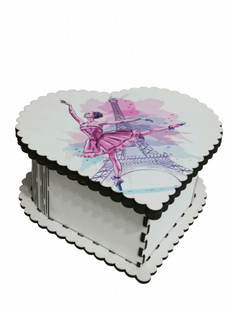 Cutie din lemn pentru cadouri - Balerina [1]