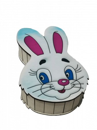 Cutii cadou diverse - Cutie din lemn - Cap de  Iepuras