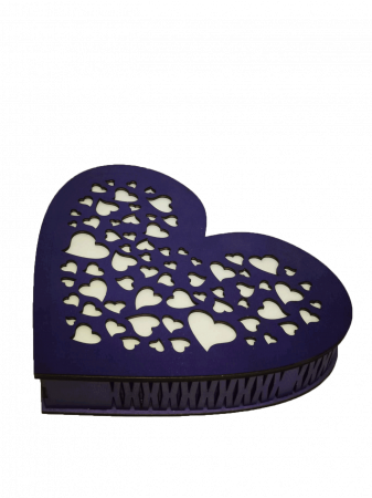 Cutii cadou diverse - Cutie din lemn pentru cadouri - Inima