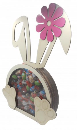 Cutie Iepuras din lemn pentru Bomboane [1]