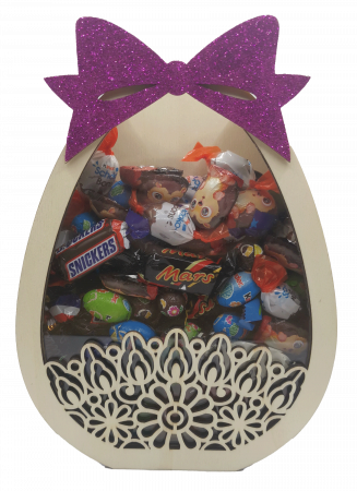 Cutii cadou diverse - Cutie din lemn in forma de ou