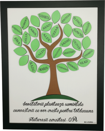 Cadouri personalizate pentru profesori - Panou decorativ pentru invatatori