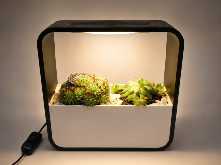 Ghiveci premium imprimat 3D cu LED integrat și sistem superior de udare pentru plante de interior [2]