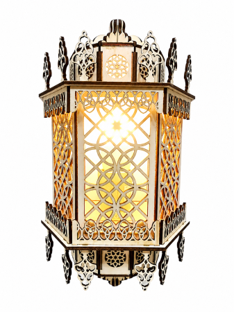 Lampa decorativa din lemn cu intrerupator pe fir [1]
